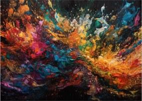 Obraz na szkle - Abstrakcja kolorów II. (70x50 cm)