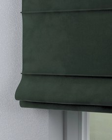Roleta rzymska Capri kolor zielony tkanina połyskliwa, welwetowa