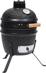 Czarny ceramiczny grill z funkcją wędzenia G9-K47