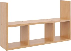 Minimalistyczna półka wisząca w kolorze buk F4-S14