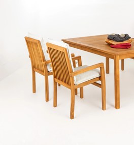 Doppler TAMAN 9 FSC - ogrodowe sztaplowane krzesło teakowe - Towar rozpakowany (N518)