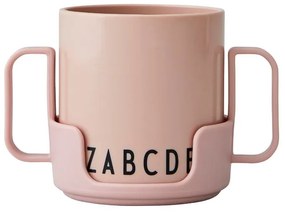 Różowy kubek dla dzieci Design Letters Eat &amp; Learn