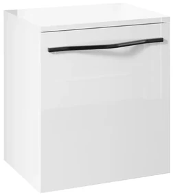 Szafka łazienkowa PILAR 1D 45cm biały połysk STRAMA