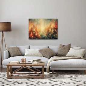 Obraz - Malowanie lasów (70x50 cm)