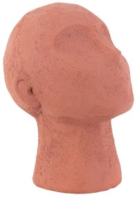 Figurka dekoracyjna w kolorze terakoty PT LIVING Face Art, wys. 22,8 cm