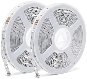 Aigostar - Taśma LED RGBW ściemnialna/48W/12V 2x7,5 m Wi-Fi