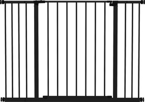 PawHut Regulowane zabezpieczenie dla psów, montaż zaciskowy, stal, 76-107 x 76 cm, czarne