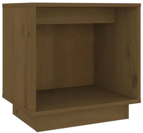 Drewniana minimalistyczna szafka nocna miodowy brąz L8-L17
