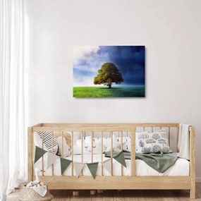 Obraz na szkle - Dzień i noc (70x50 cm)