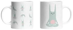 Zestaw 2 kubków ceramicznych Butter Kings Love Yoga, 330 ml