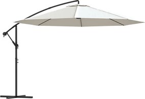 Biały ogrodowy parasol na wysięgniku H7-E75