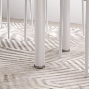 HOMCOM Zestaw stołowy 5 części stół i 4 krzesła nowoczesny biały do jadalni | Aosom PL