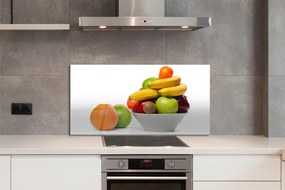 Panel szklany do Kuchni Miska Pełna Świeżych Owoców