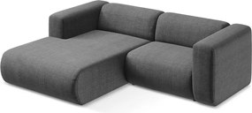 Szary narożnik (lewostronny/z szezlongiem) Ekahi – Makamii