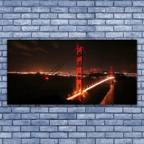 Duży obraz na płótnie Stalowy Most nad Rzeką