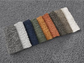 Szary narożnik z materiału bouclé (lewostronny/z szezlongiem) Azra – Bobochic Paris