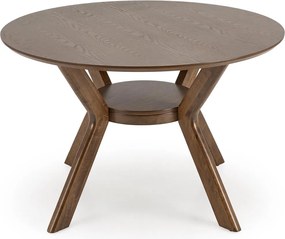 Okrągły stół w orzechowym kolorze Rupert Halmar