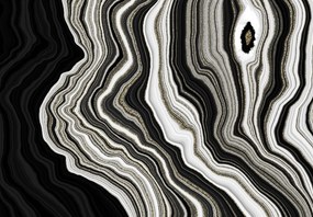 Fototapeta - Czarny marmur (196x136 cm)