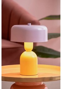 Żółta/fioletowa lampa stołowa (wysokość 24 cm) Double Funky – Leitmotiv