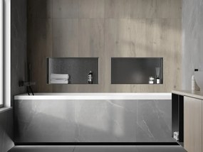 Mexen X-Wall-NR półka wnękowa bez kołnierza 60 x 30 cm, gun gray szczotkowany - 19E1603010