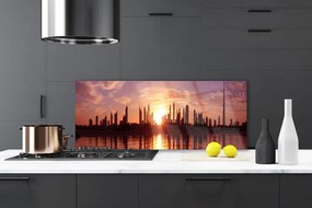 Panel Kuchenny Panorama Nocnego Miasta