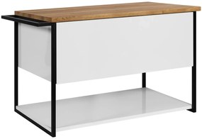 Szafka pod umywalkę LOV 80 cm biały połysk KROFAM