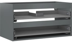 Mexen Box-A korpus szafki podumywalkowej 90 cm, 2 szuflady, grafit mat - 91AX0-0900-470-2-66