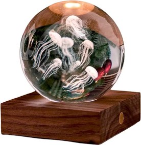 Ciemnobrązowa dekoracja świetlna na USB Amber – Gingko