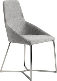 Szare krzesło z tkaniny 4008 ANGEL CERDA
