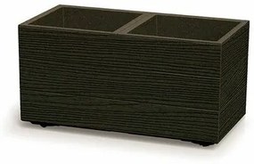 Doniczka MADERA SQUARE ECO WOOD 57,7 cm, ciemnobrązowy, S