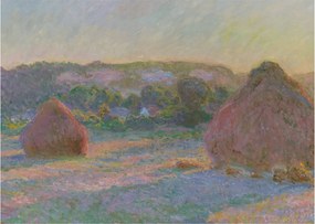 Obraz - Claude Monet, Stacks of Wheat (End of Summer) , reprodukcje (70x50 cm)