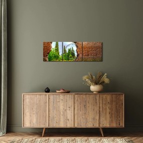 Obraz - Ogród Eden (z zegarem) (90x30 cm)