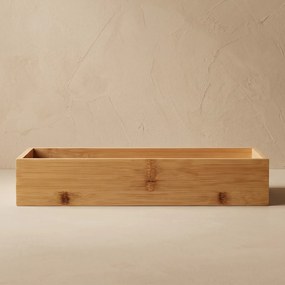 Organizer biurkowy bambusowy, 15 x 38 x 7 cm