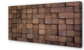 Zdjęcie na płótnie Mozaika Drewnianych Kostek