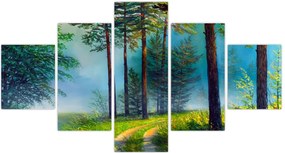 Obraz - Obraz olejny przedstawiający krajobraz (125x70 cm)