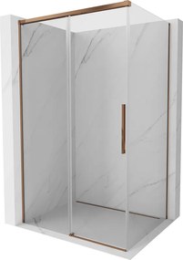 Mexen Rox kabina prysznicowa rozsuwana 115 x 70 cm, transparent, różowe złoto - 8C2-115-070-60-00