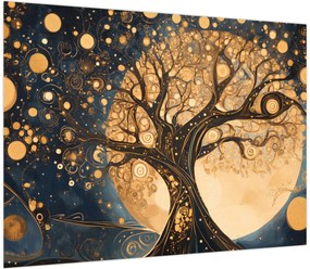 Obraz na szkle – Surrealistyczne drzewo (70x50 cm)