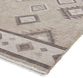 Beżowy chodnik z mieszanki bawełny odpowiedni do prania 60x170 cm Whisper – Think Rugs