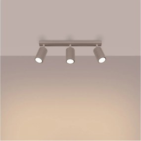 Szarobrązowa metalowa lampa punktowa 6,5x45 cm Gleam – Sollux