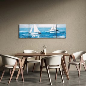 Obraz - Obraz jachtów na morzu (170x50 cm)