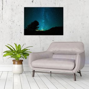 Obraz nocnego nieba z gwiazdami (70x50 cm)