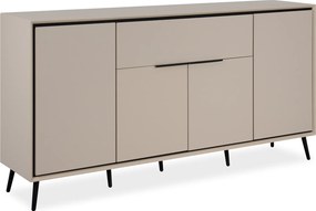 Komoda na wysokich nóżkach Arona 4D1S, w kolorze cappuccino