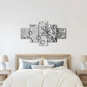 Abstrakcyjny obraz z drzewami (125x70 cm)