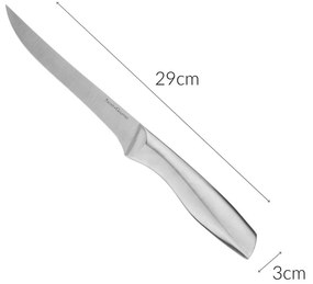 Nóż do filetowania ryb, stal nierdzewna, 29 cm