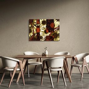 Obraz na szkle kwiatów (70x50 cm)
