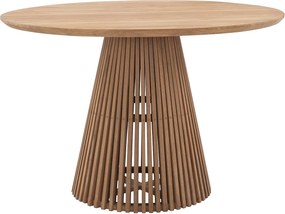 Stół ogrodowy z drewna tekowego Dł. 120 cm - Jasny naturalny - TRIANI