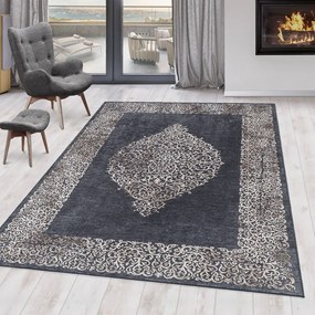 Antracytowy dywan odpowiedni do prania 80x150 cm Fiesta – Ayyildiz Carpets