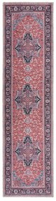 Bordowy chodnik z mieszanki włókien z recyklingu odpowiedni do prania 60x230 cm Windsor – Flair Rugs