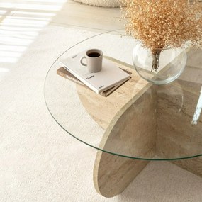 Stolik konferencyjny Bubble Travertine