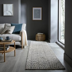 Szary chodnik 80x300 cm Rhett – Flair Rugs